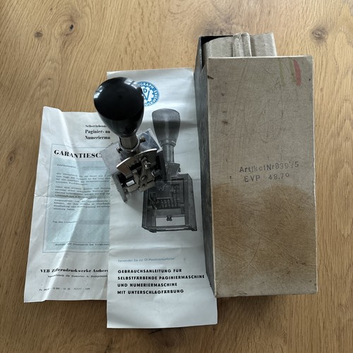 Paginier numeriermaschine - u.,