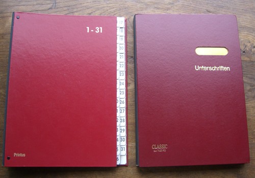 Antike unterschriften mappen - antike,